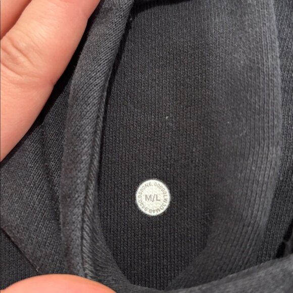 Lululemon Size M/L Black Scuba Oversized Half-Zip Hoodie - Picture 3 of 7